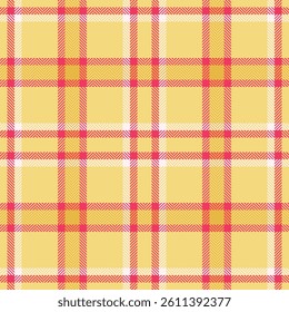 Vibrant yellow and pink plaid pattern.  Perfect for textile design, fashion, website backgrounds, or packaging. This cheerful, seamless texture evokes warmth and summery optimism.