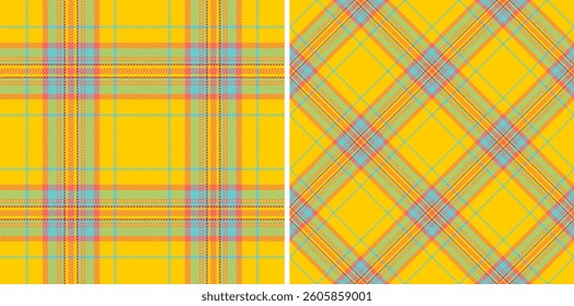 Vibrant yellow plaid patterns, perfect for textile design, fashion, or website backgrounds.