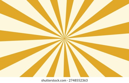 Vibrant yellow sunburst pattern on cream background with radiating lines creating dynamic energy