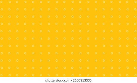 Vibrant yellow vector background adorned with crisp white star outlines. Perfect for cheerful, playful, or energetic designs.