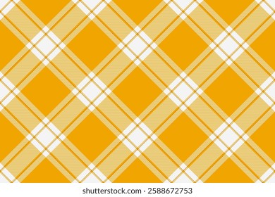 Vibrant yellow and white diagonal plaid pattern.  Perfect for textiles, website backgrounds, or cheerful designs.  This bright, cheerful design evokes feelings of warmth and optimism.