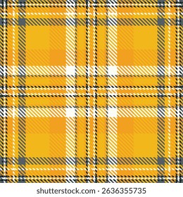 Vibrant yellow, white, and gray plaid pattern.  Perfect for textile design, fashion, website backgrounds, or any project needing a cheerful, modern texture.