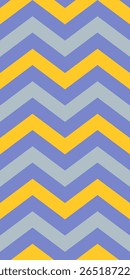 A vibrant zigzag pattern in alternating colors of blue and yello