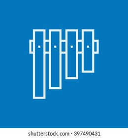 Vibraphone line icon.