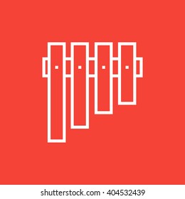Vibraphone line icon.