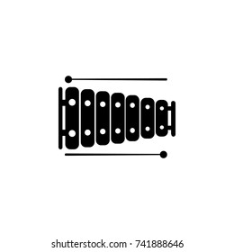 Vibraphone marimba icon on white background