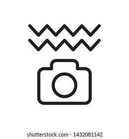 Vibrate, camera icon - Vector. Photo concept vector illustration.