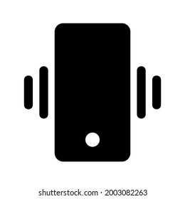 icono vibrar o logotipo símbolo de signo aislado ilustración vectorial - iconos vectoriales de estilo negro de alta calidad