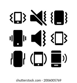 vibrate icon or logo isolated sign symbol vector illustration - Collection of high quality black style vector icons