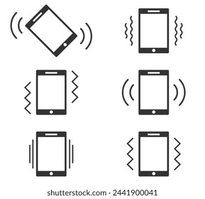 vibrate icon or logo set.  sign symbol Ui, web. vector illustration concept