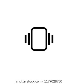 Vibrate mobile icon vector