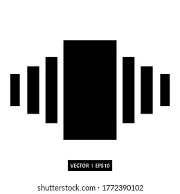 vibrate mode icon simple design vector illustration logo for any project