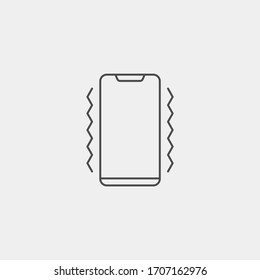 Vibrate Phone Icon Sign Vector,Symbol, Logo Illustration For Web And Mobile