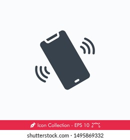 Vibrate Phone Icon / Vector