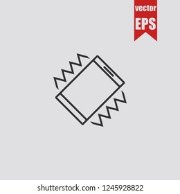 Vibrate smartphone icon.Vector illustration.