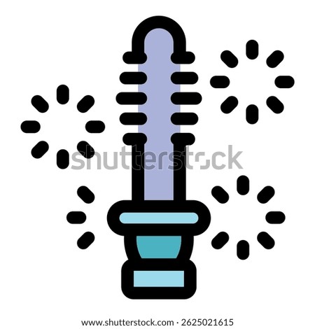 Vibrating intimate product surrounded by fireworks, symbolizing celebration and pleasure