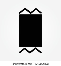 vibrierendes Zeilensymbol, Web und mobil, Call-Zeichen, Vektorgrafik, ein lineares Muster auf weißem Hintergrund, eps10.