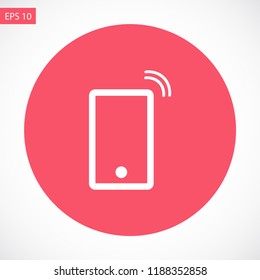 Vibrating Phone vector icon 10 eps