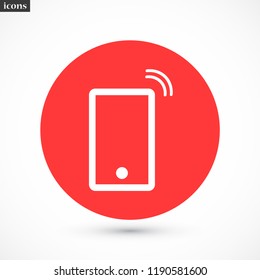 Vibrating Phone vector icon 10 eps