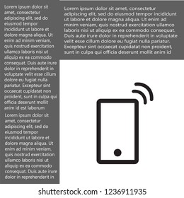 Vibrating Phone vector icon 10 eps