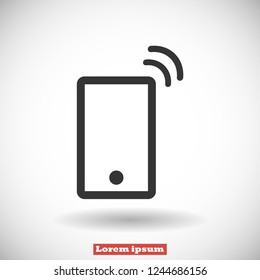 Vibrating Phone vector icon 10 eps