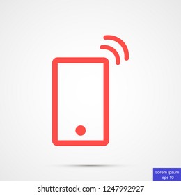 Vibrating Phone vector icon 10 eps