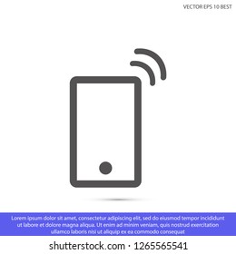 Vibrating Phone vector icon 10 eps