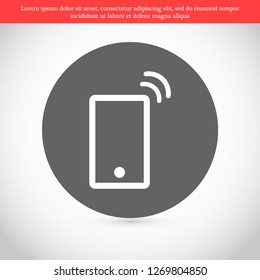 Vibrating Phone vector icon 10 eps