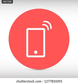 Vibrating Phone vector icon 10 eps