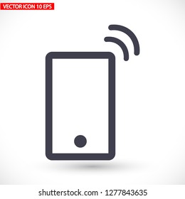 Vibrating Phone vector icon 10 eps