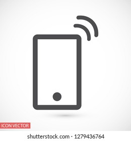 Vibrating Phone vector icon 10 eps