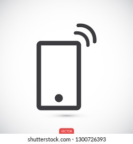 Vibrating Phone vector icon 10 eps