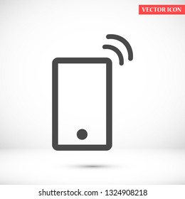 Vibrating Phone vector icon 10 eps