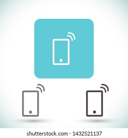 Vibrating Phone vector icon 10 eps , Lorem ipsum Flat design