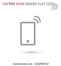 Vibrating Phone vector icon 10 eps , Lorem ipsum Flat design
