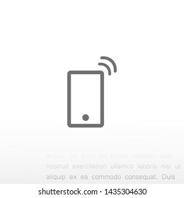 Vibrating Phone vector icon 10 eps , Lorem ipsum Flat design