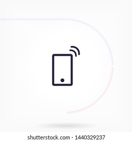 Vibrating Phone vector icon 10 eps , Lorem ipsum Flat design