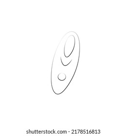 Masajeador de cara vibrante con pulsación. El drenaje linfático y el endurecimiento del aparato para la juventud y la salud de la belleza. Dispositivo de silicona para masajes delicados y masturbación. Ilustración de esbozo de vector