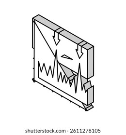vibration analysis mechanical engineer isometric icon vector. vibration analysis mechanical engineer sign. isolated symbol illustration