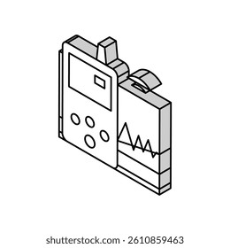 vibration assessment isometric icon vector. vibration assessment sign. isolated symbol illustration