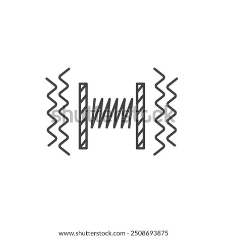 vibration damper icon vector element design template web