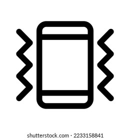 Vibration Icon Vector Symbol Design Illustration