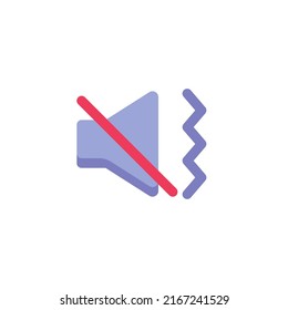 Vibration mode flat icon, vector sign, silent mode colorful pictogram isolated on white. Symbol, logo illustration. Flat style design