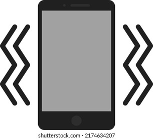 Vibration Mode icon vector image. Can also be used for Symbols. Suitable for mobile apps, web apps and print media.