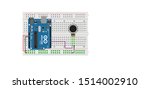 vibration motor with arduino,  automatic vibratory, vibration motor, robotics, vector illustration