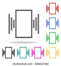 vibration on the phone icons. Elements of human web colored icons. Premium quality graphic design icon. Simple icon for websites, web design, mobile app, info graphics on white background