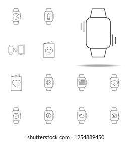 Vibration On A Smart Watch Icon. Web Icons Universal Set For Web And Mobile