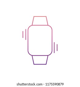 vibration on a smart watchicon in Nolan style. One of web collection icon can be used for UI, UX