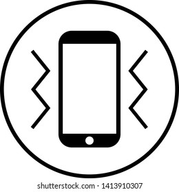 Vibration phone Ringer Icon, Flat icon style 