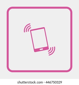 Vibration phone sign.